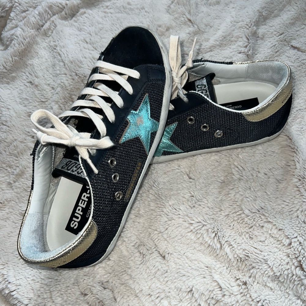Golden Goose  Black Superstar Sneakers